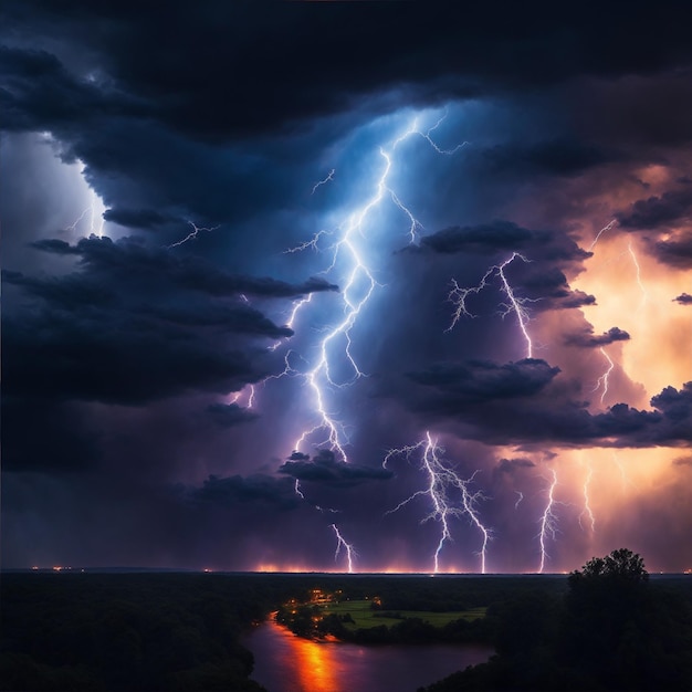 Capturing the Power of Thunderstorm generated by ai