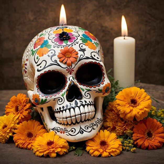 Capturing the Soul Day of the Dead in Artistic Sugar Skull