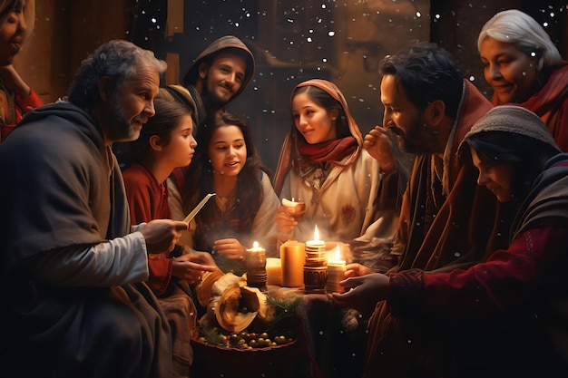 Capturing the Spirit of the Posadas Celebration An UltraRealistic Highly Creative Image