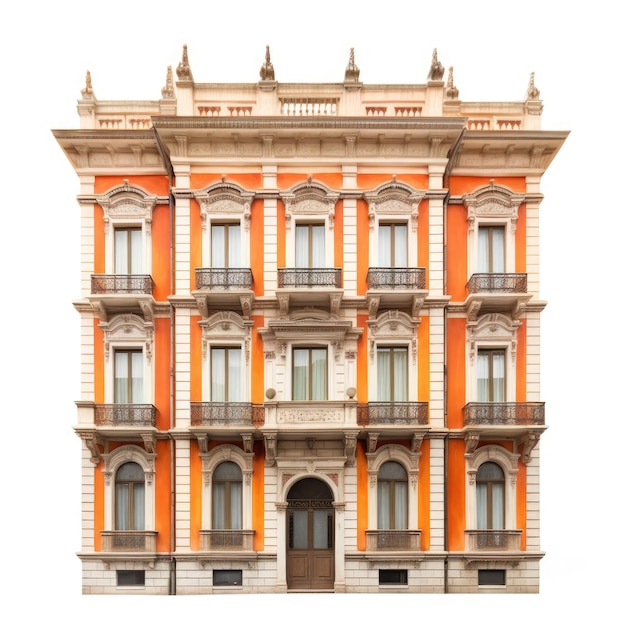 Capturing the Timeless Elegance Italian Residential Building with 23 Floors 1900's Architecture