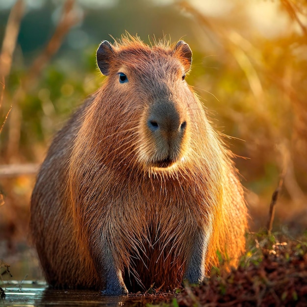 Capybara in zijn natuurlijke leefgebied in de Pantanal