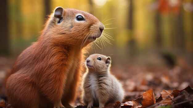 Capybara Kisses the Cheek Capybara Baby Love