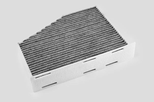 Photo car air filter isolated on white