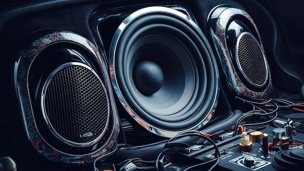 Car audio car speakers subwoofer and accessories for tuning