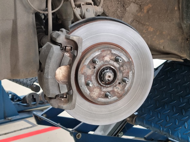 Car brake system maintenance disc brake