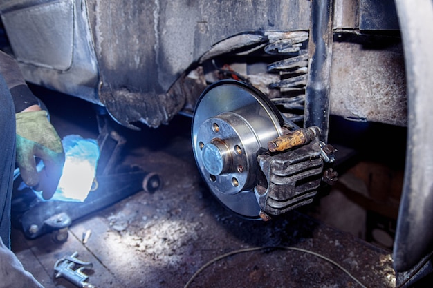 car brake system repair brake disc replacement