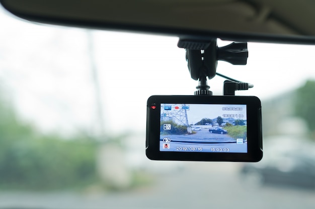 Telecamera per auto, videoregistratore, guida, sicurezza su strada,