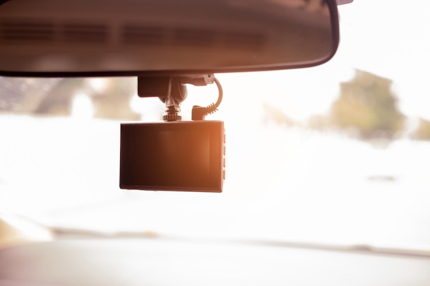 Car camera with blur background