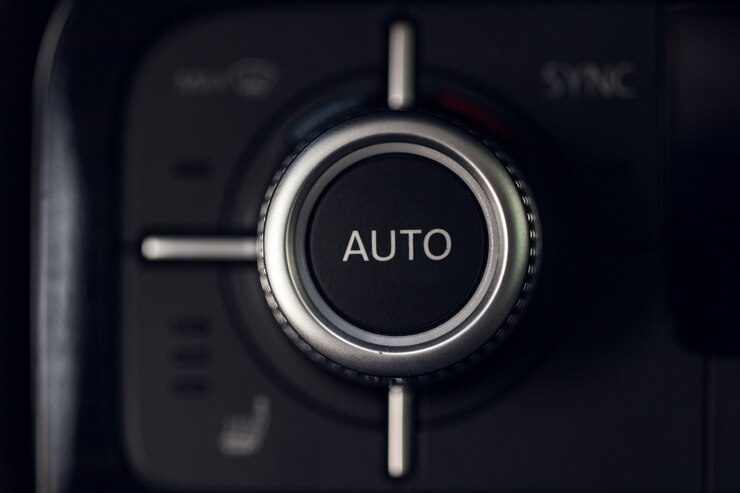 Photo car climate control button