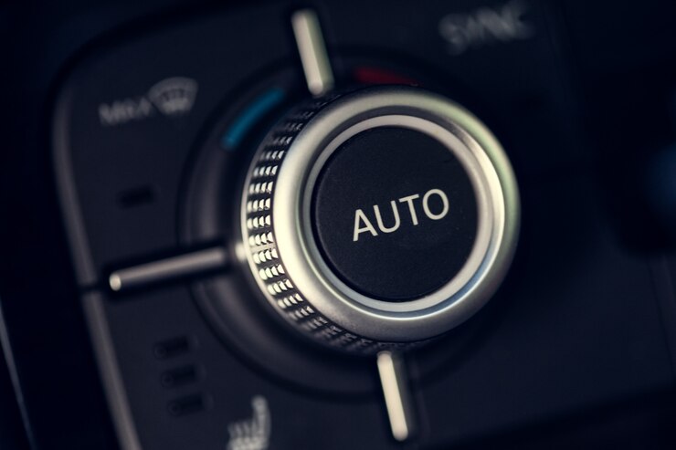 Photo car climate control button