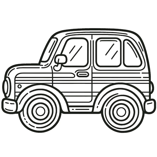 Photo car coloring book