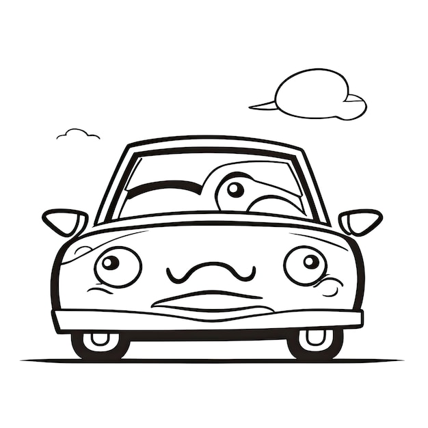 Photo car coloring pages