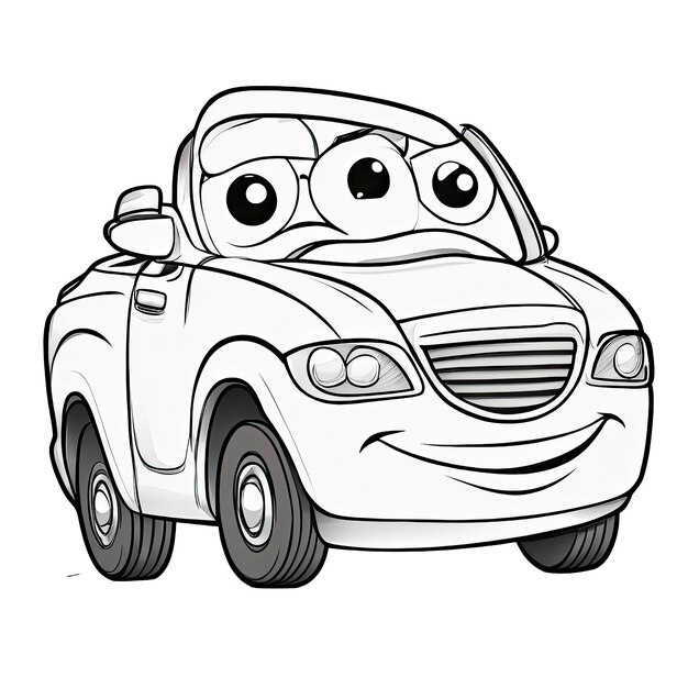 Photo car coloring pages