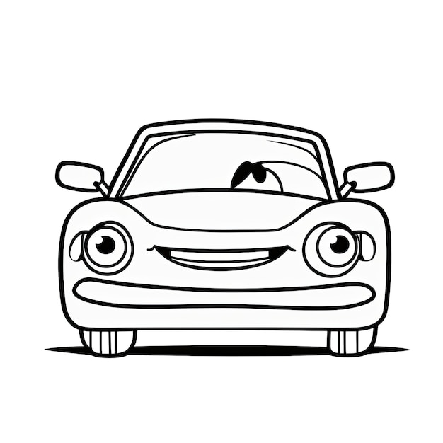 Photo car coloring pages