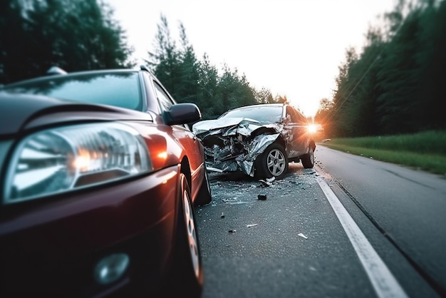 路上での自動車事故 ジェネレーティブAI