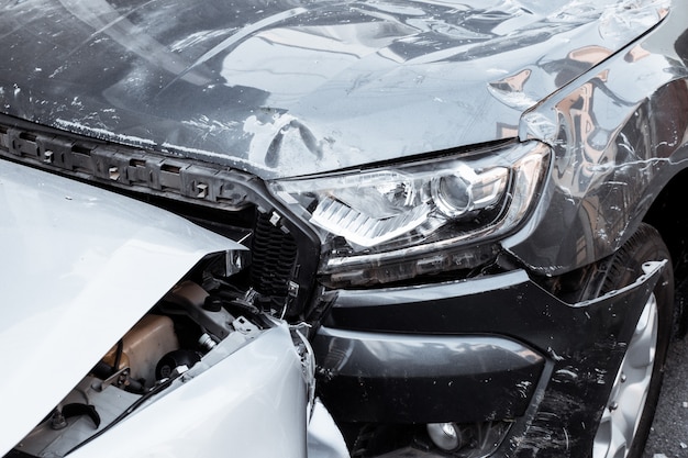 car crash accident on street