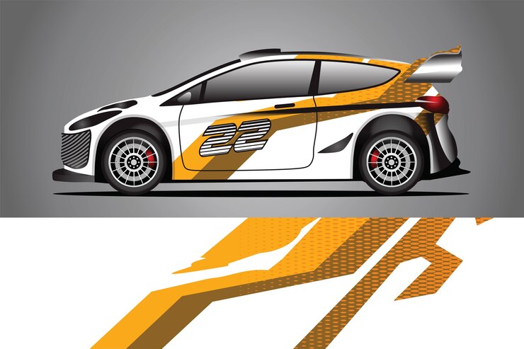 Photo car decal wrap  design vector