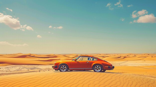 Car on Desert