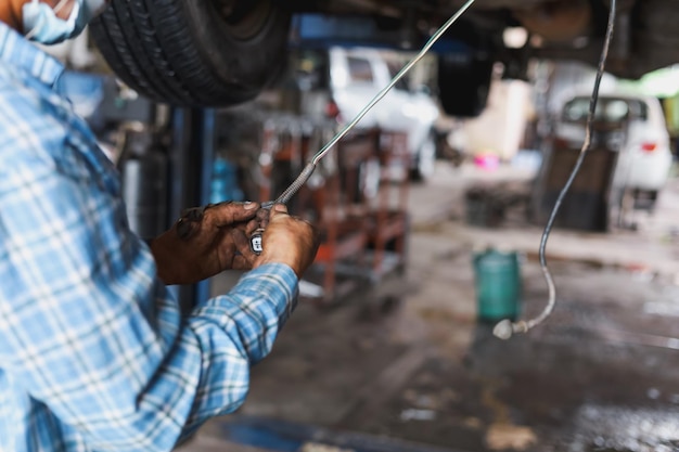 Car electric repair, repair of electrical wiring in the\
car.