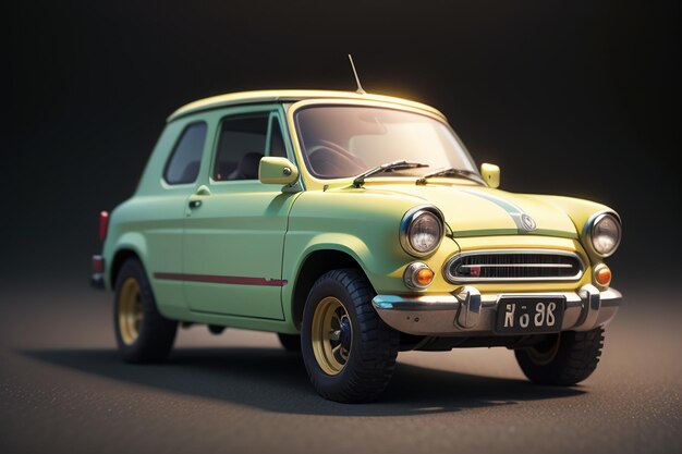 Car exhibition under retro style spotlight HD photography wallpaper background