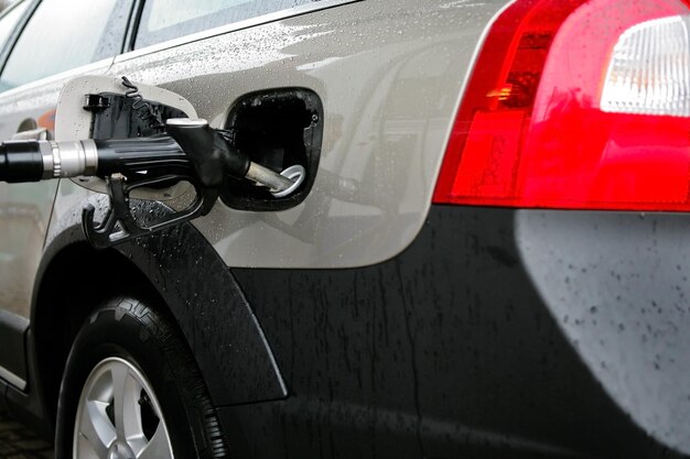 Car on a filling station