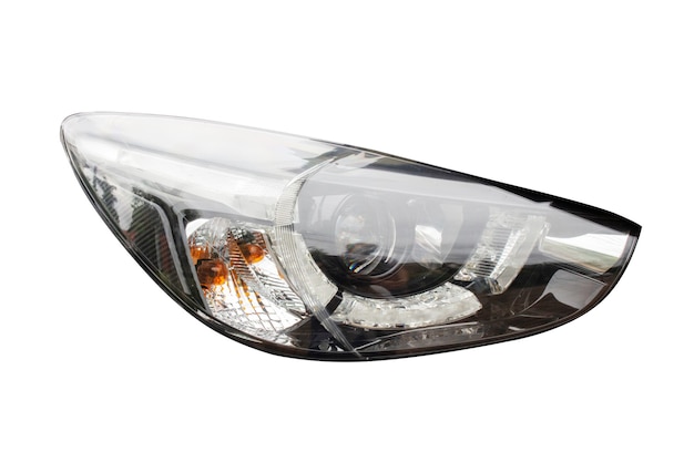 Photo car headlight len light eye style signal.