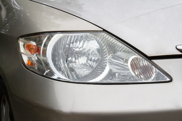 Car headlight len light eye style signal.