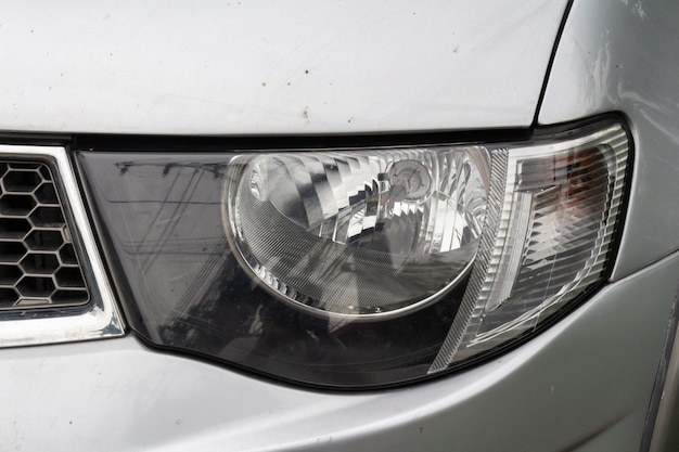 Car headlight len light eye style signal.