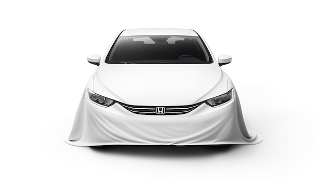 Car Hood with white background