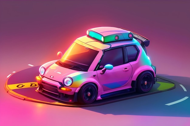 Photo car illustration cute cars for decor wallart wallpaper class classroom nursery