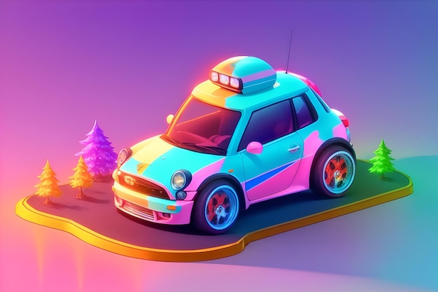 Car illustration cute cars for decor wallart wallpaper class classroom nursery