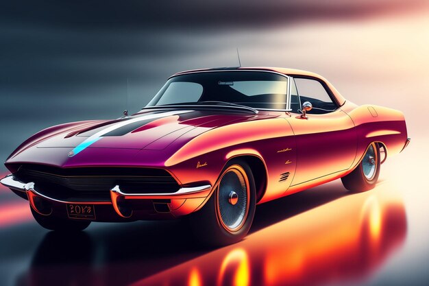 The world of classic muscle cars with this captivating 4K wallpaper  26481334 Stock Photo at Vecteezy