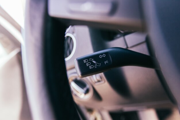 Car interior closeup