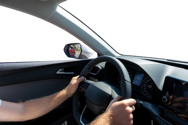 car interior view, close up