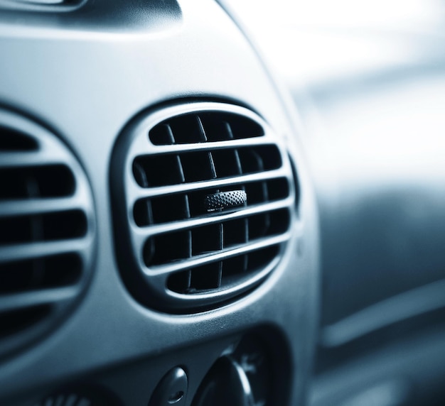 Photo car interiorair conditioner very shallow dof