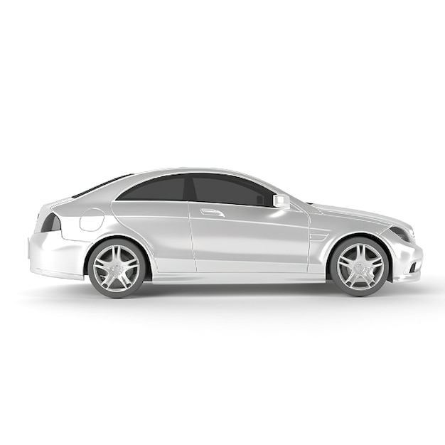 Photo car isolated on white background generate ai