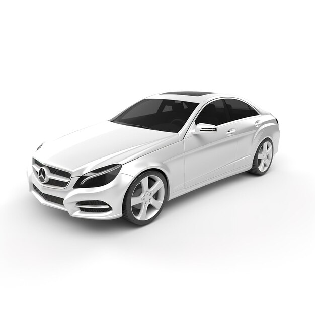 Car isolated on white background generate ai