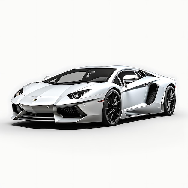 Premium AI Image | Car Isolated on White Background Lamborghini