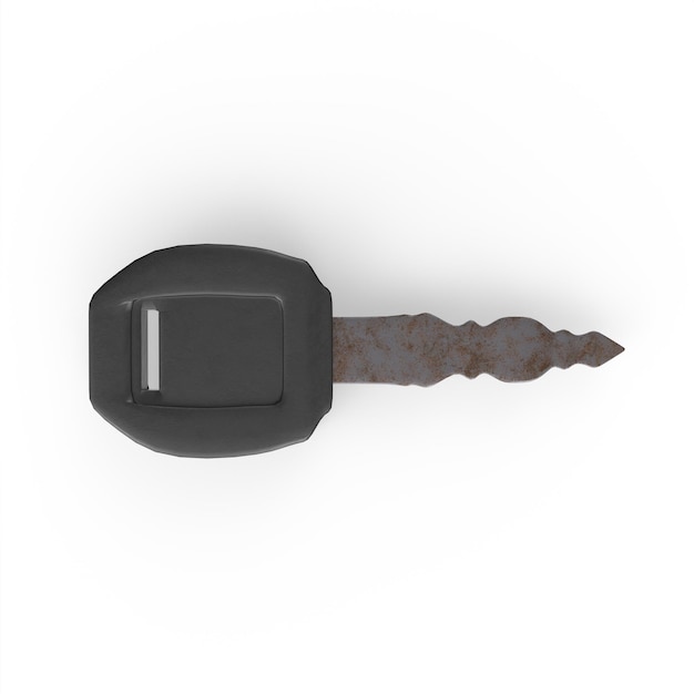 Car key 3d modelling