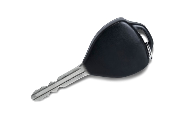 Car key isolated on white background with clipping paths