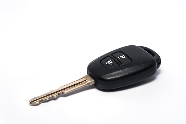 Car key isolated on white background