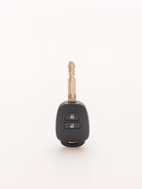 Car key on table