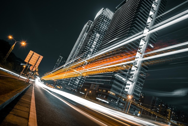 Car light trails