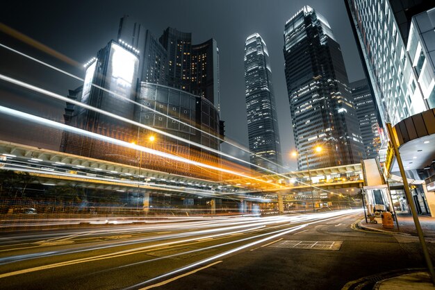 Car light trails