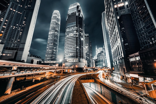 Car light trails