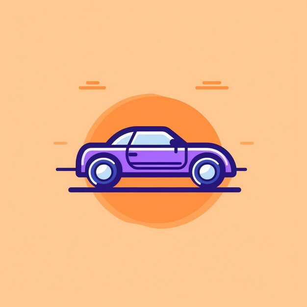 Photo car logo illustration