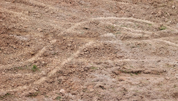 car marks on the ground