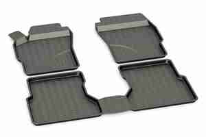 Photo car mats 3d rendering