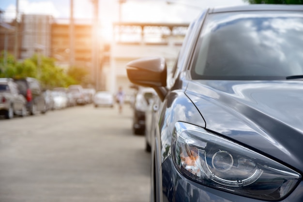 Car parked on road, Car on street