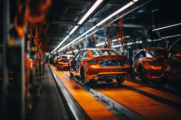 자동차 생산 공장 로 ⁇  조립 라인과 차량 바디 자동화 제작 과정